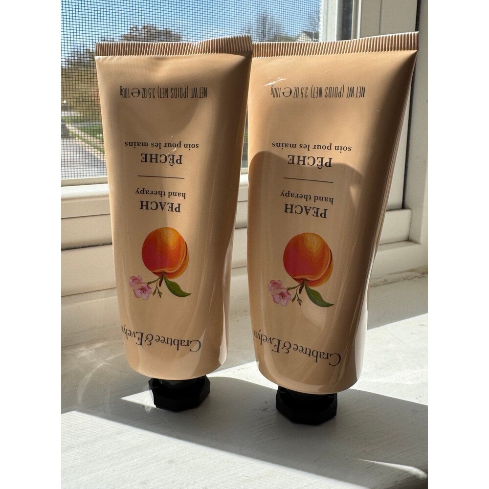 Crabtree Evelyn Peach hand therapy 2 x 3.5 oz.